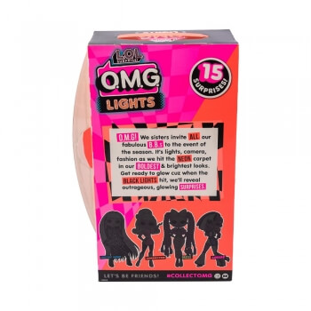 Большая кукла LOL Surprise OMG Lights Speedster Fashion Doll с 15 сюрпризами, разноцветная-4