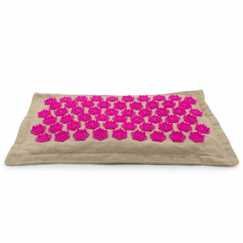 Массажная акупунктурная подушка (квадратная) EcoRelax, розовый-3