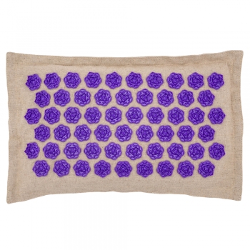 Массажная акупунктурная подушка (квадратная) EcoRelax, фиолетовый-2