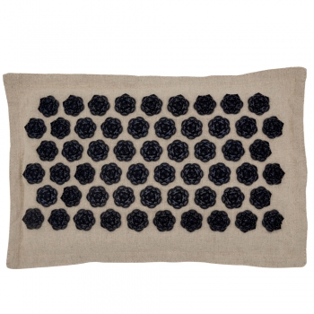 Массажная акупунктурная подушка (квадратная) EcoRelax, черный-3