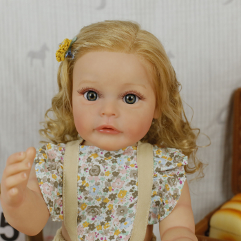 Силиконовая кукла Реборн девочка Фиби 55 см-5